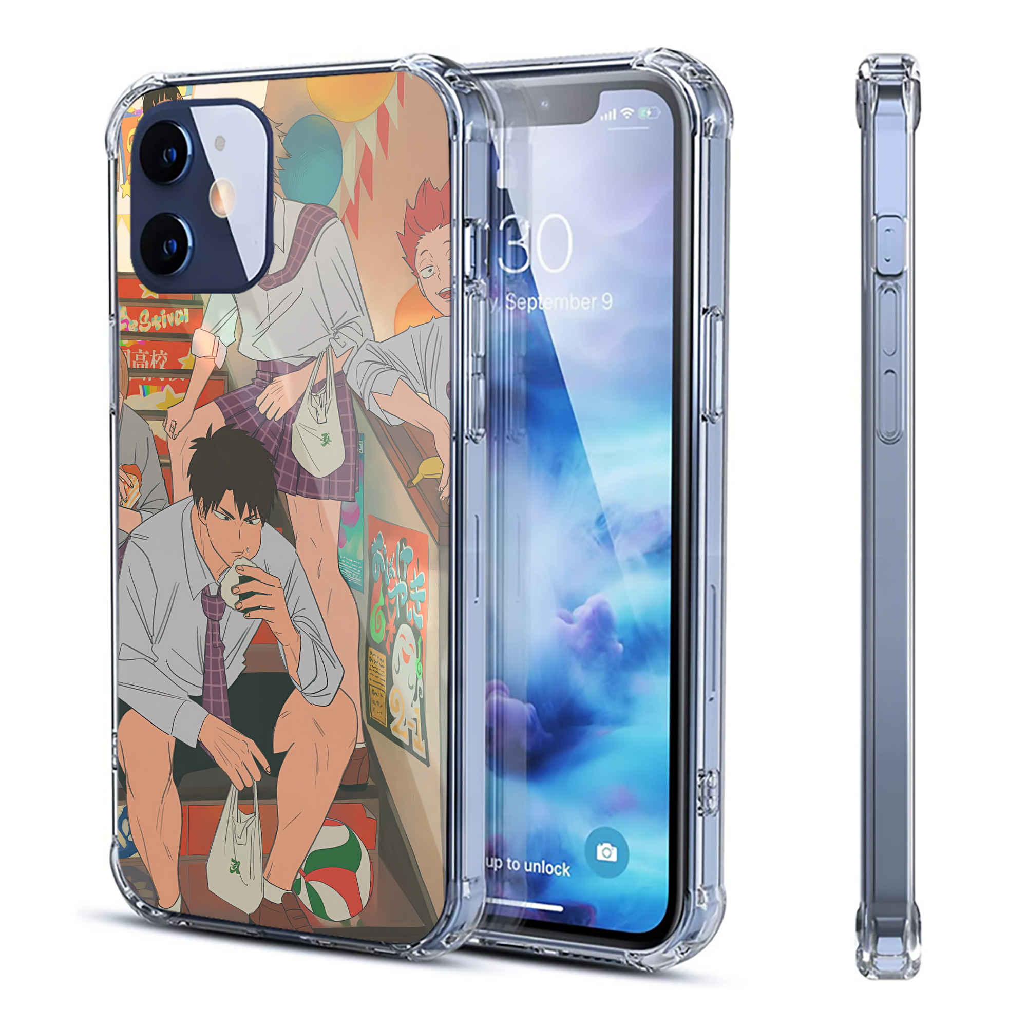 （画像用） ハイキュー!! Haikyu!! 【iPhone 12シリーズ対応】透明スマホケース（クリアソフトケース）
